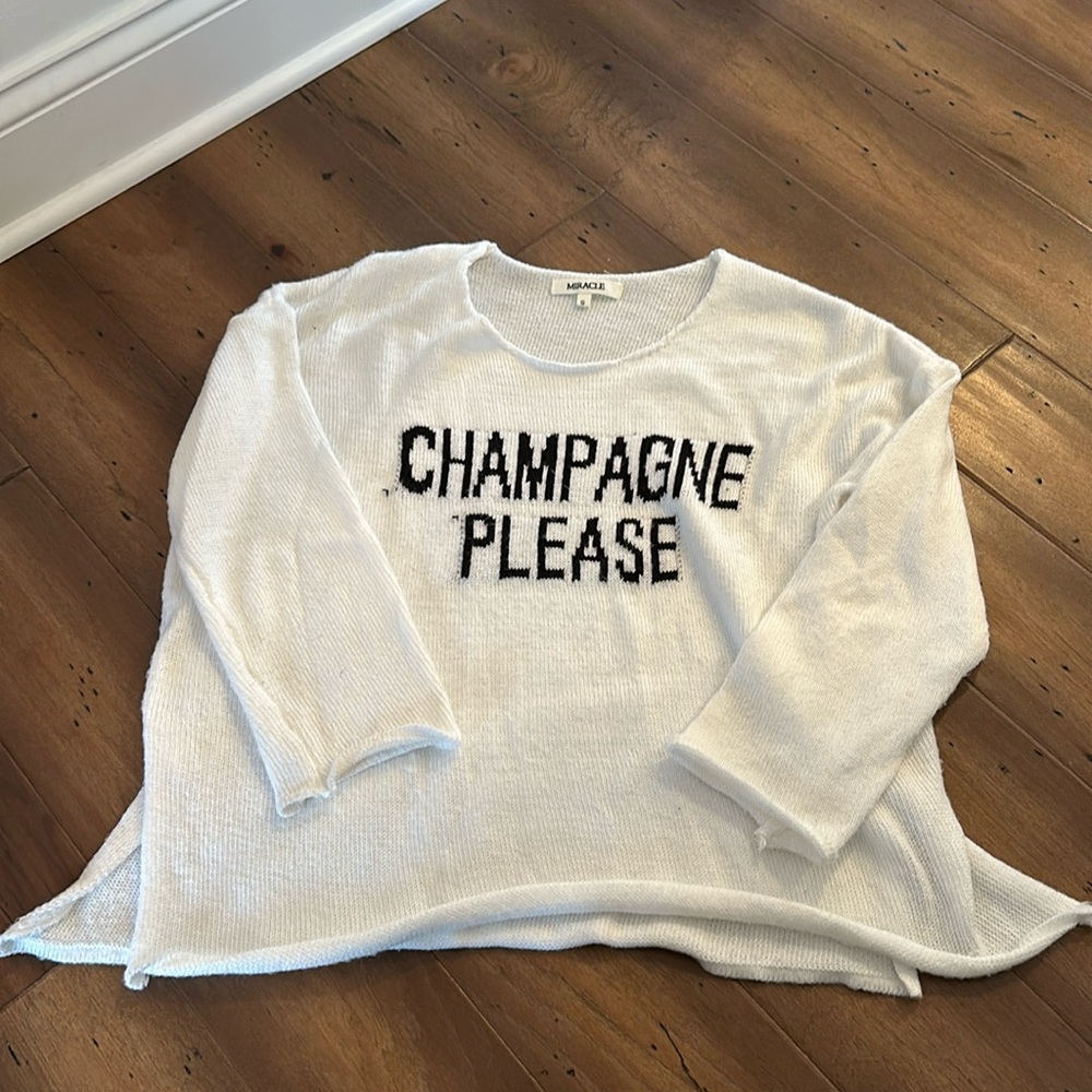 Champagne Please sweater